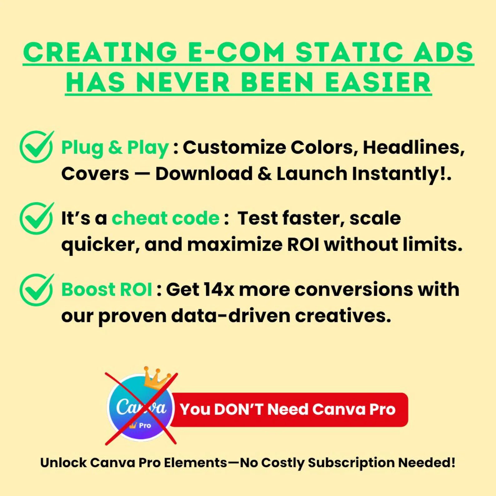 1000+ Meta Ad Templates Canva Bundle: Marketing Ads, Email Templates